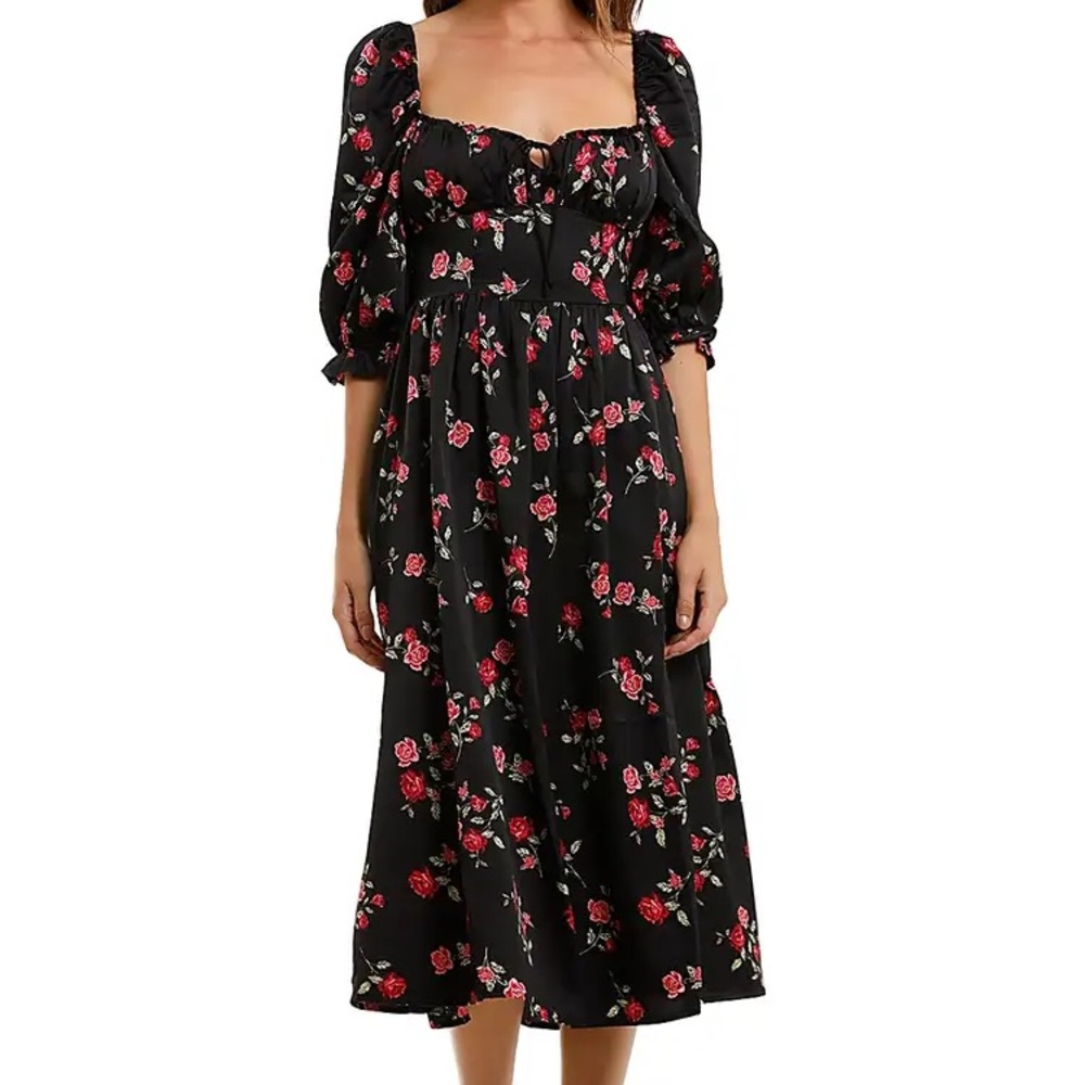 For Love and Lemons Rosie Midi Dress